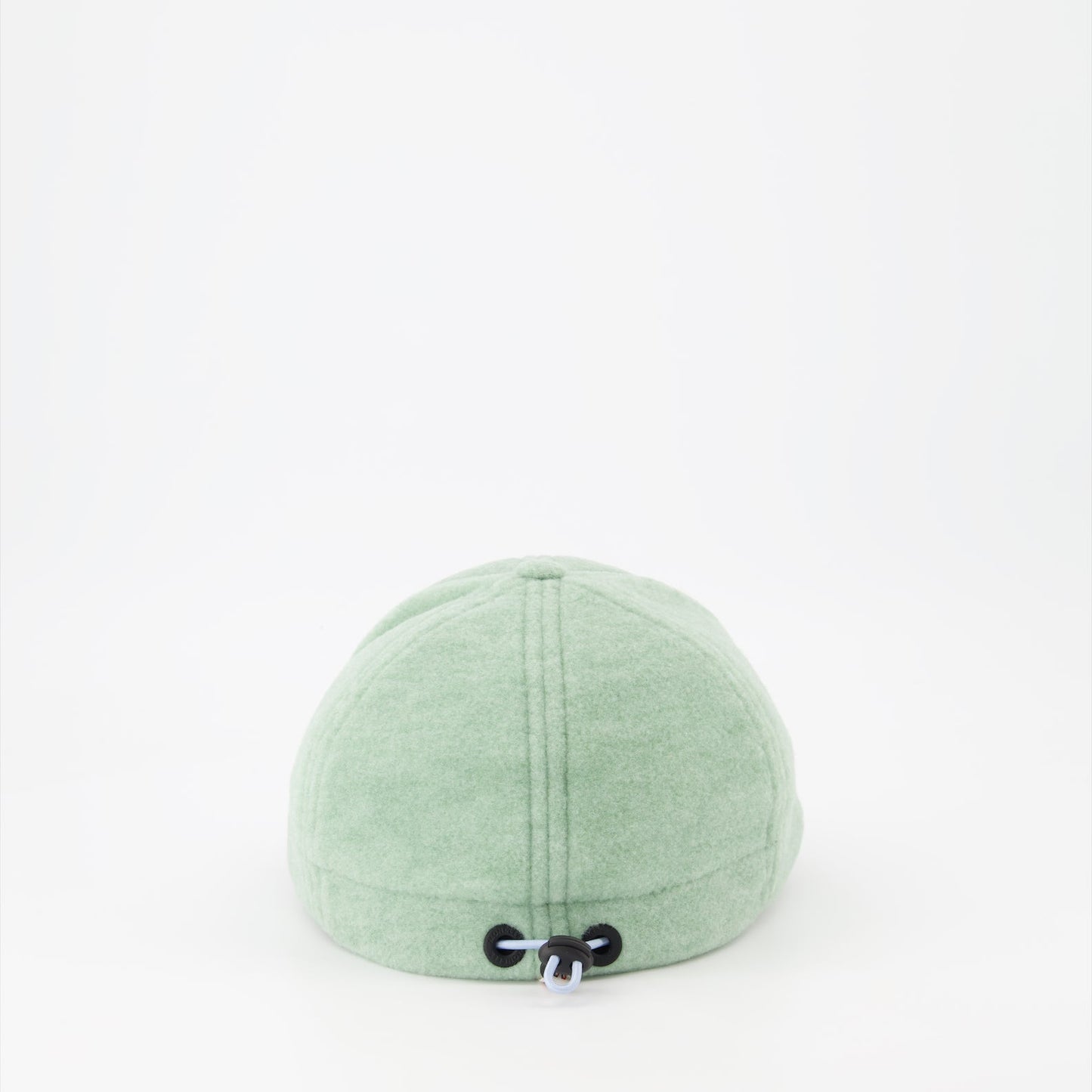 Moncler Grenoble, Women's Green Fleece Cap, Luxury Accessories, High-End Fashion, Designer Cap