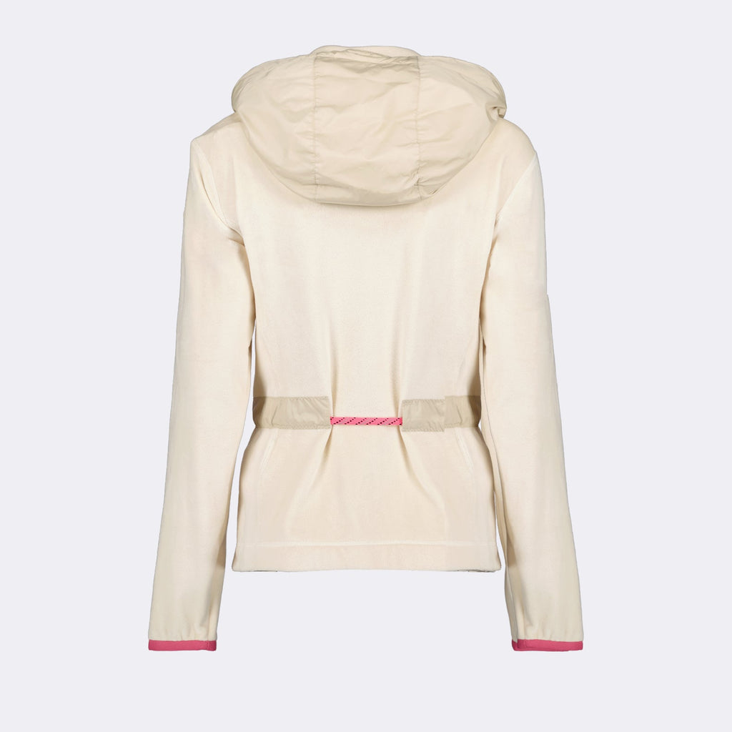 Moncler Grenoble, velvet jacket, beige-pink jacket, women's luxury outerwear, elegant women's jacket