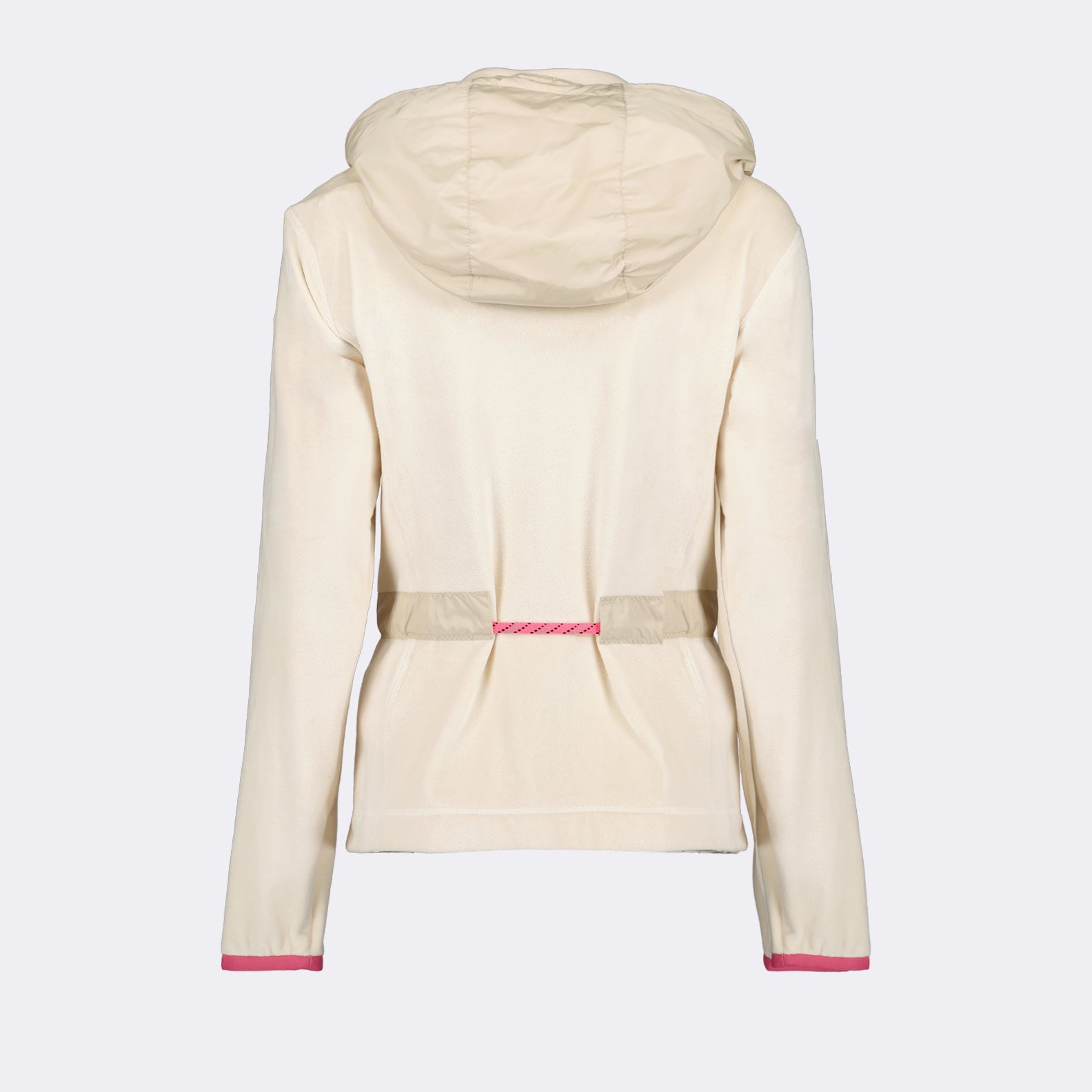 Moncler Grenoble, velvet jacket, beige-pink jacket, women's luxury outerwear, elegant women's jacket