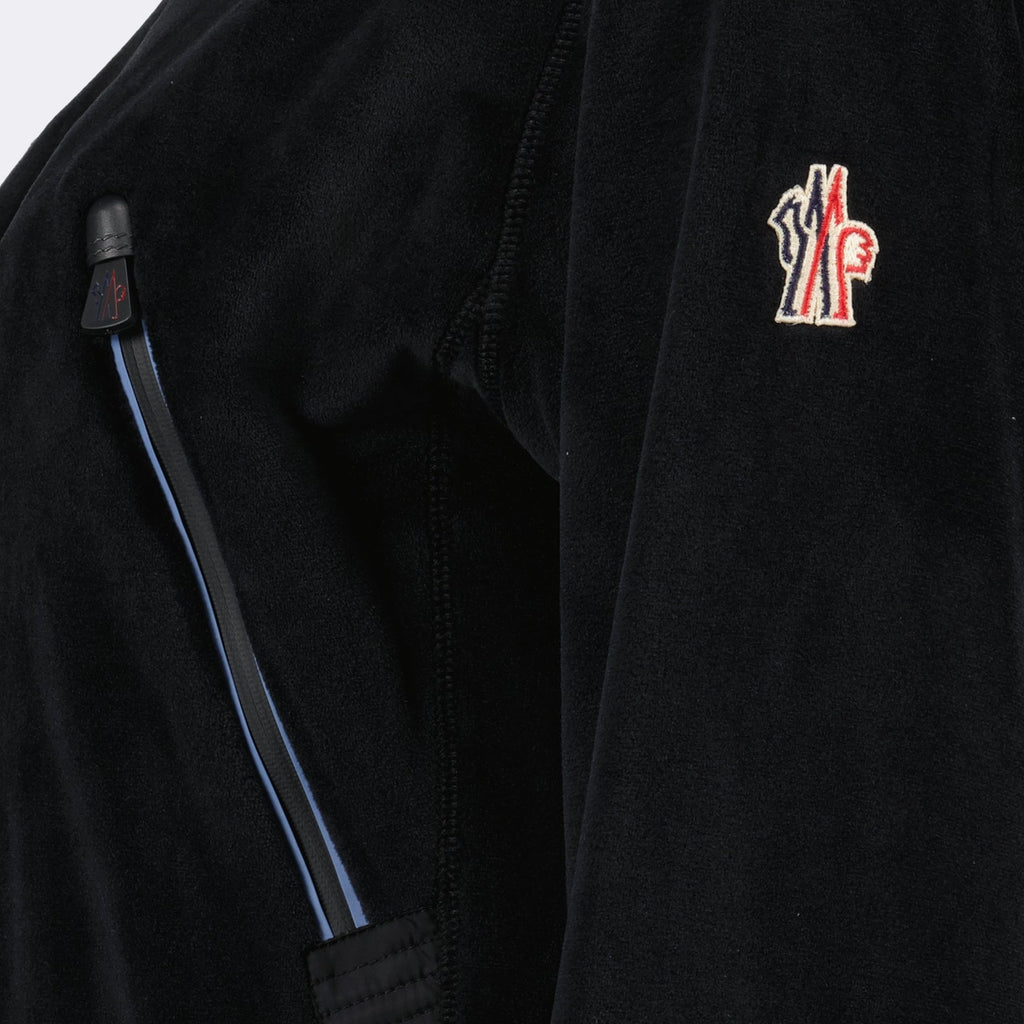 Moncler Grenoble, velvet jacket, luxury outerwear, women's fashion, elegant jacket