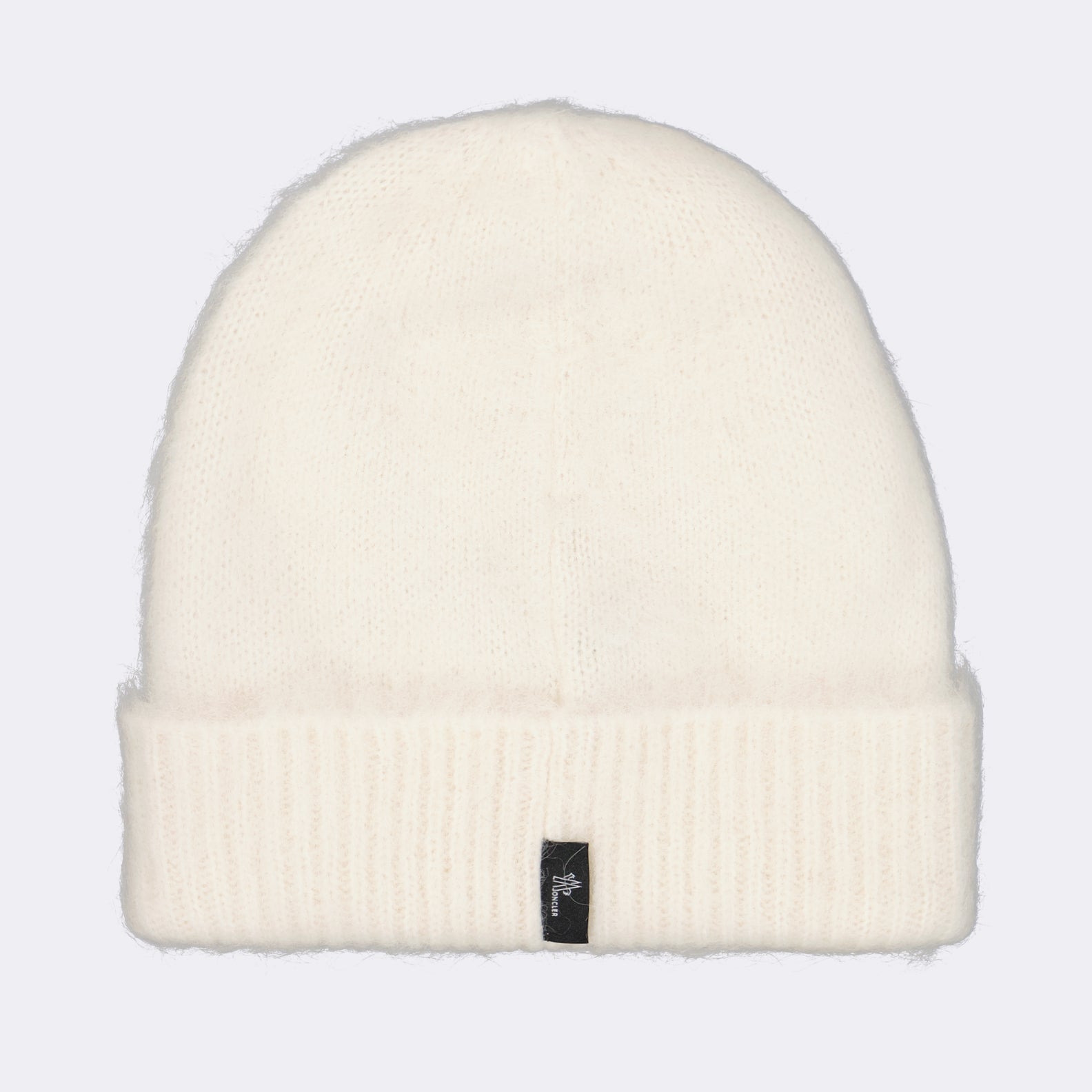 alpaca beanie, white beanie, Moncler Grenoble, luxury winter accessories, high-end beanie