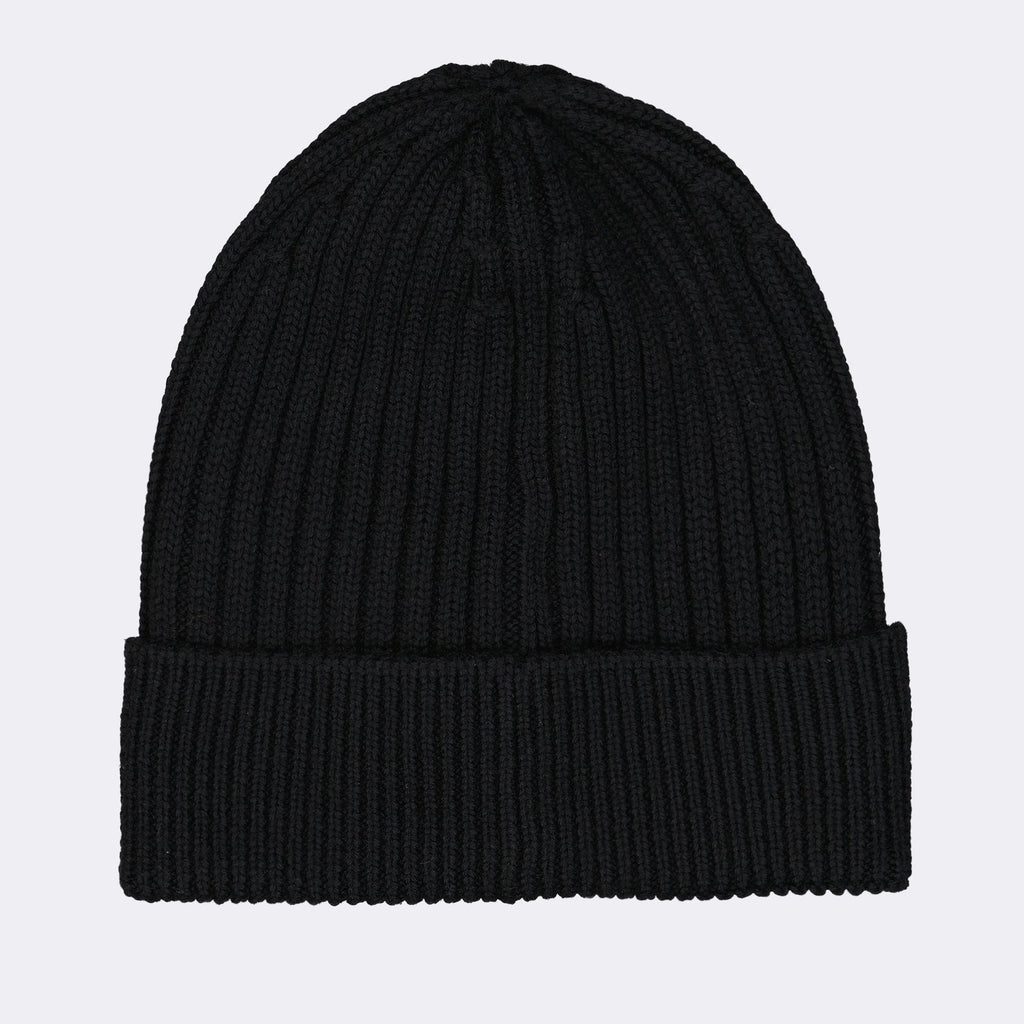 Moncler Grenoble, Black Beanie, Luxury Accessories, Logo Beanie, High-End Fashion