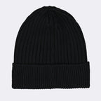 Moncler Grenoble, Black Beanie, Luxury Accessories, Logo Beanie, High-End Fashion