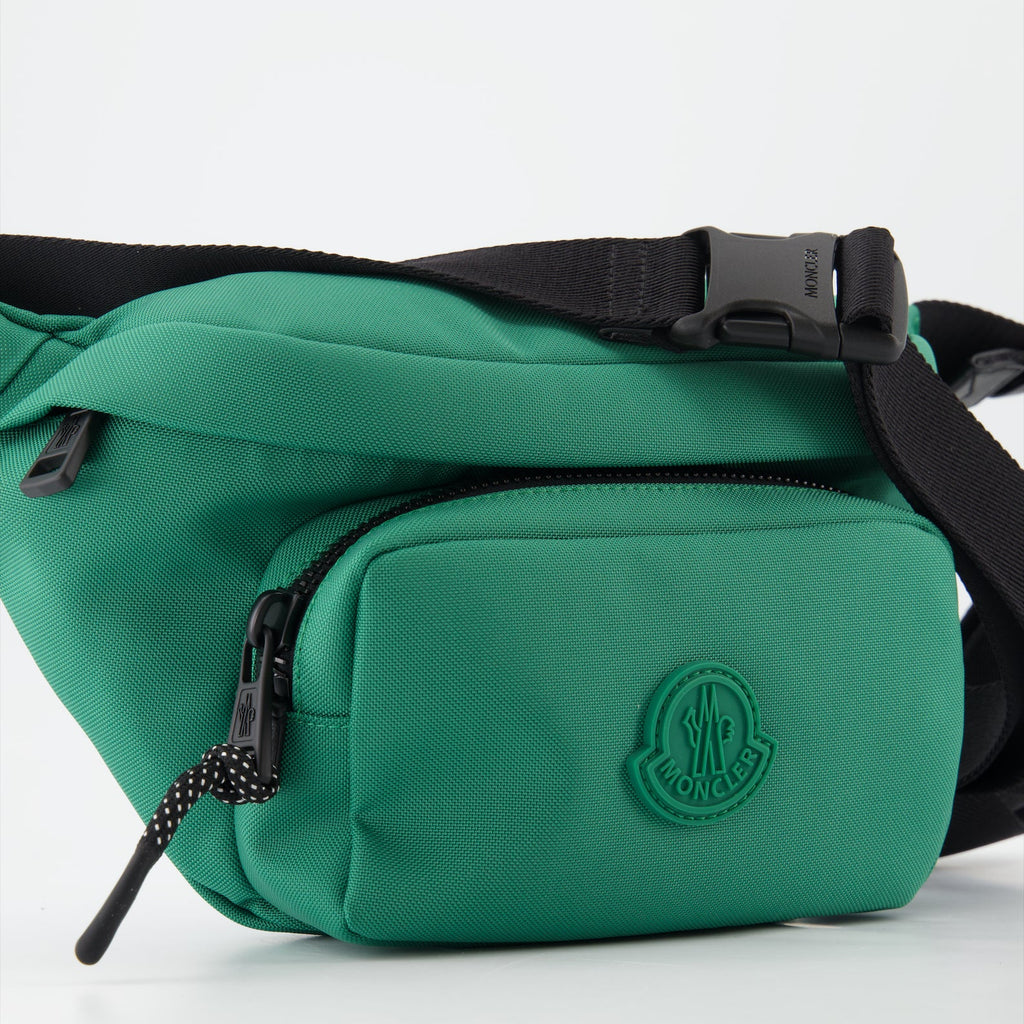 Moncler Waist Bag, Green Durance Bag, Men's Luxury Bag, Designer Accessories, High-End Fashion