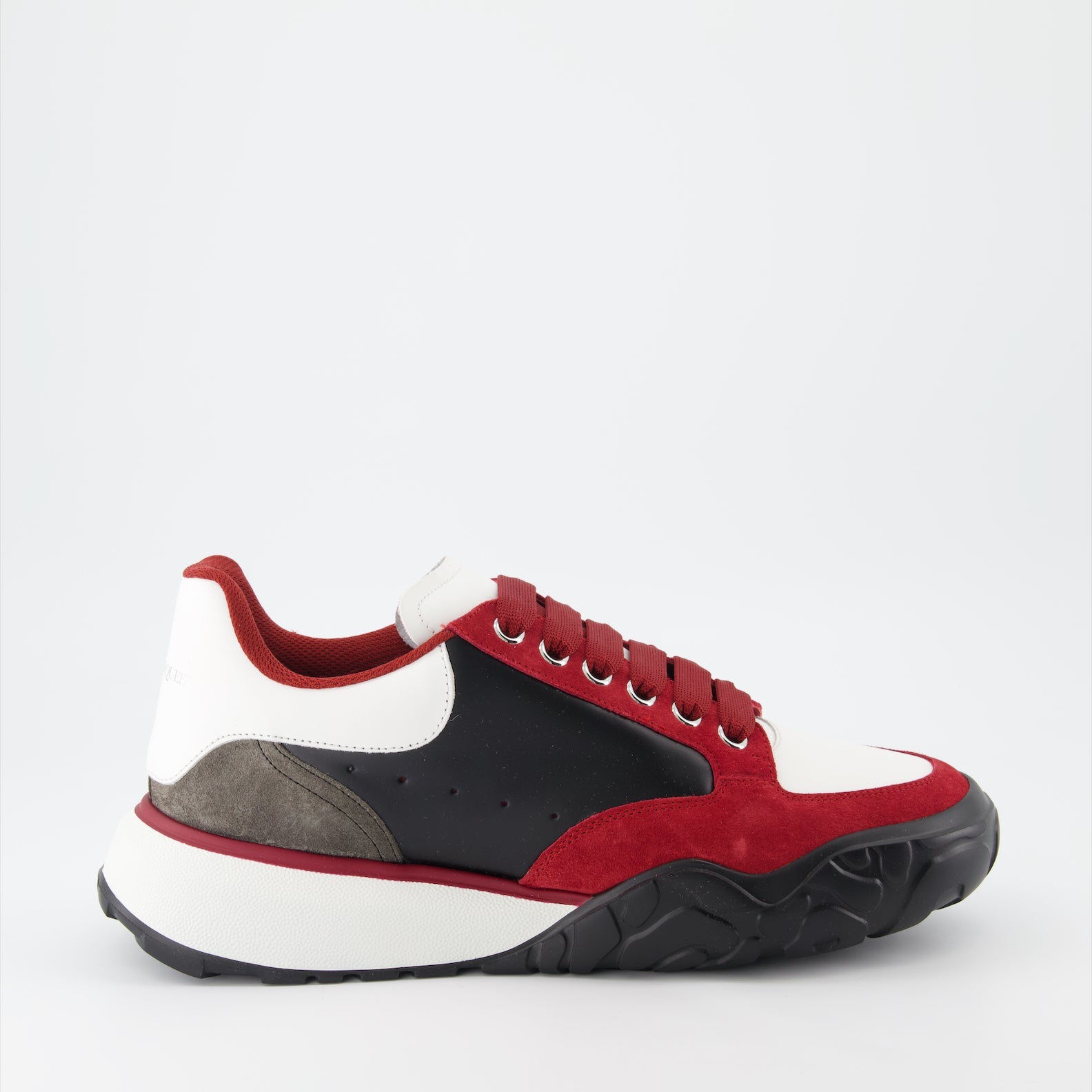 Alexander McQueen, Men's Sneakers, Luxury Trainers, Black-Red Sneakers, High-End Footwear