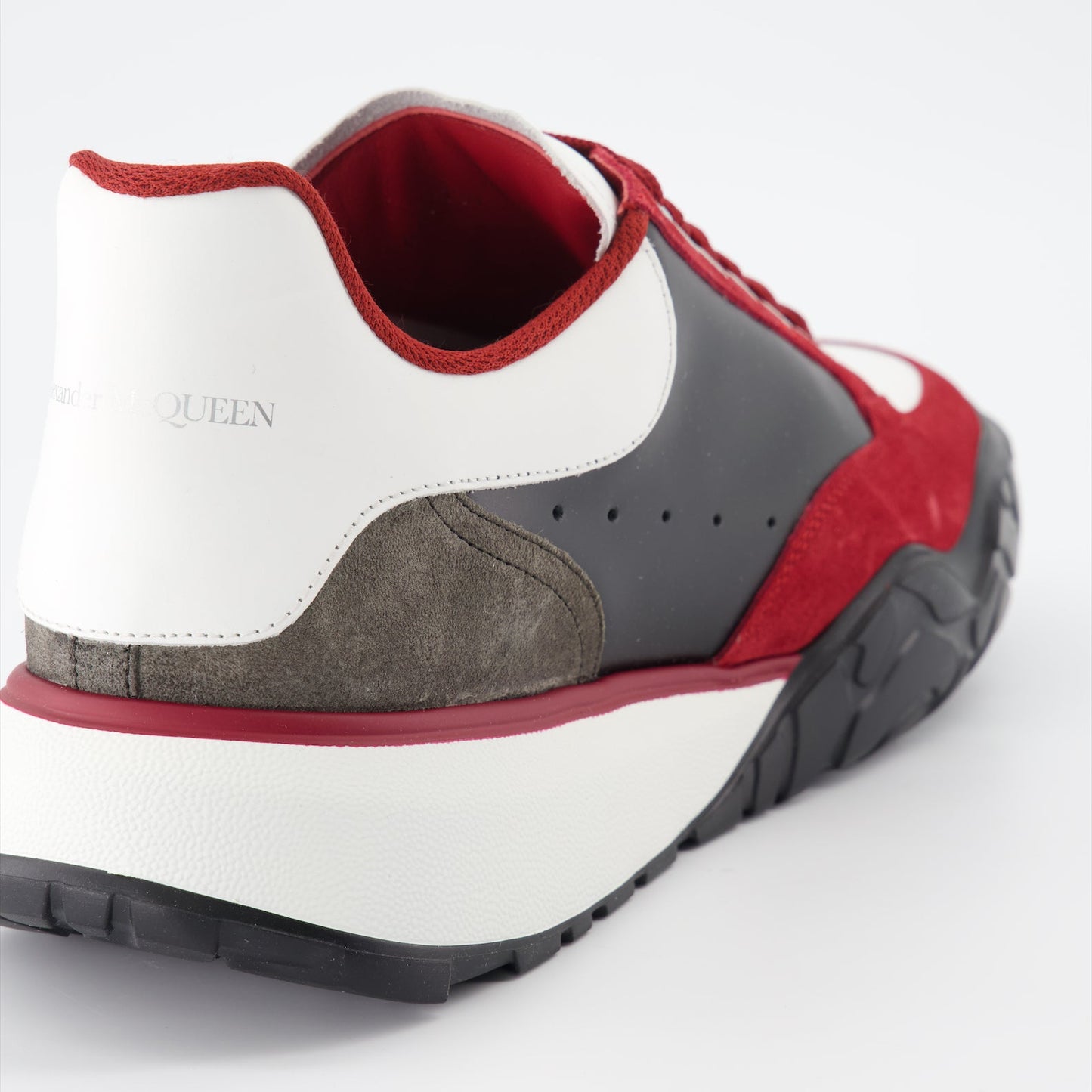 Alexander McQueen, Men's Sneakers, Luxury Trainers, Black-Red Sneakers, High-End Footwear