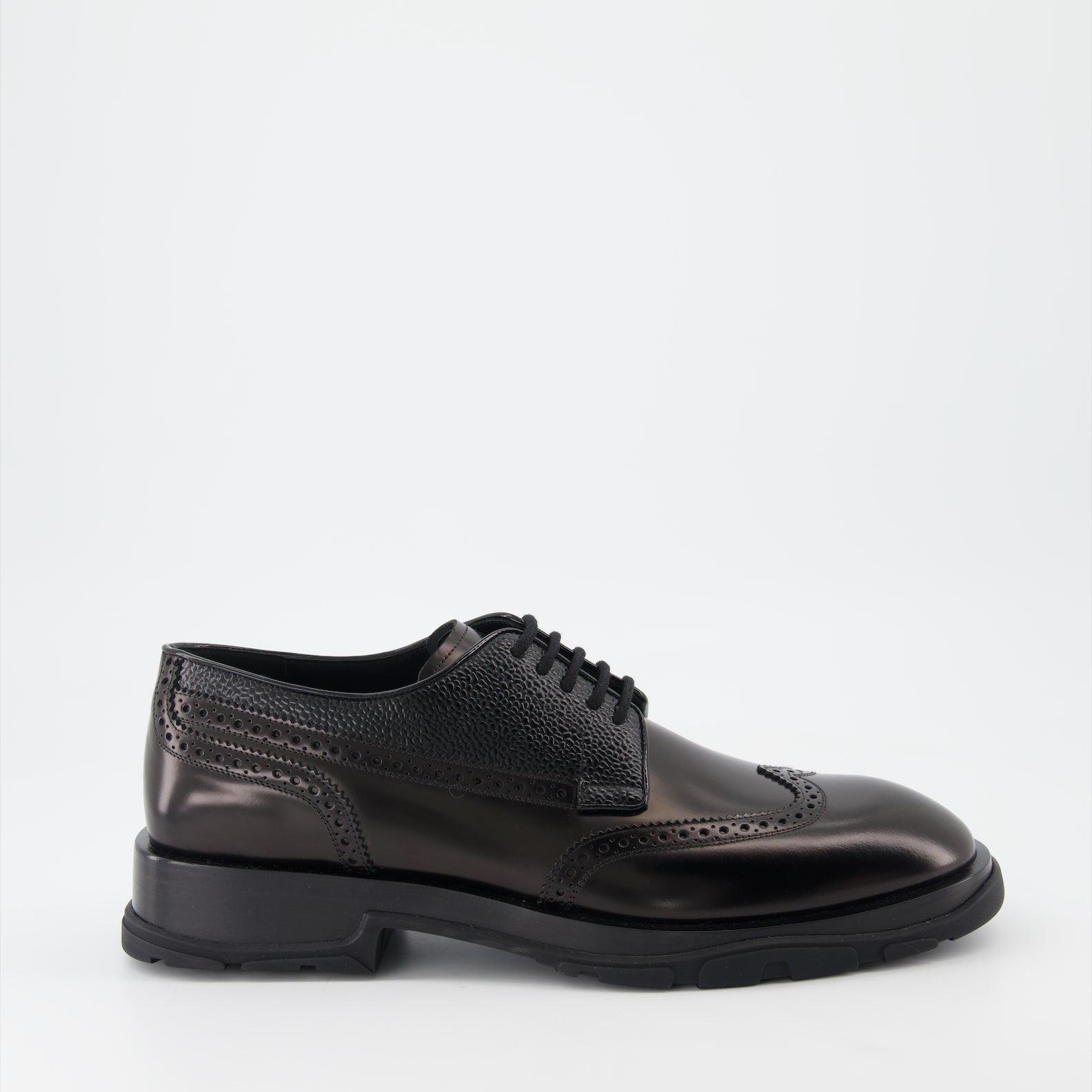 Alexander McQueen, Derbies Punk, leather shoes, men's luxury footwear, designer derbies