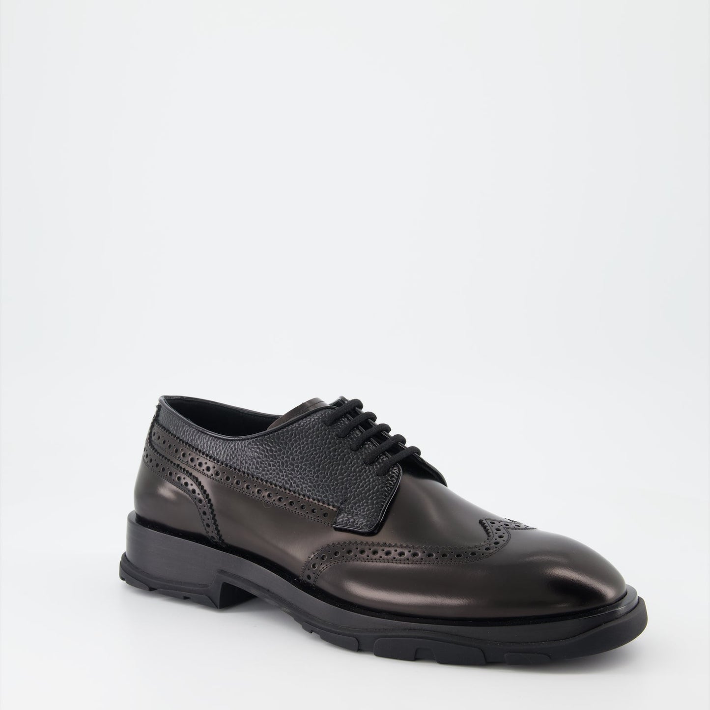 Alexander McQueen, Derbies Punk, leather shoes, men's luxury footwear, designer derbies