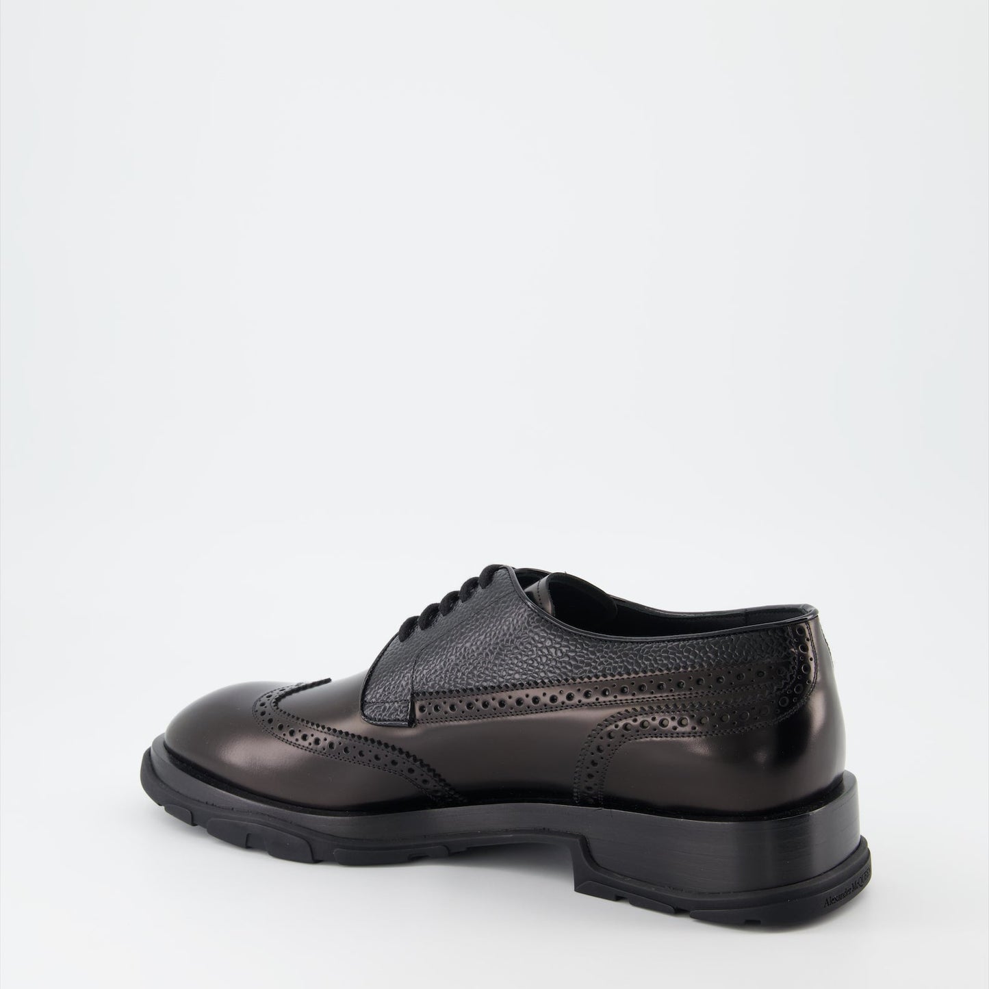 Alexander McQueen, Derbies Punk, leather shoes, men's luxury footwear, designer derbies