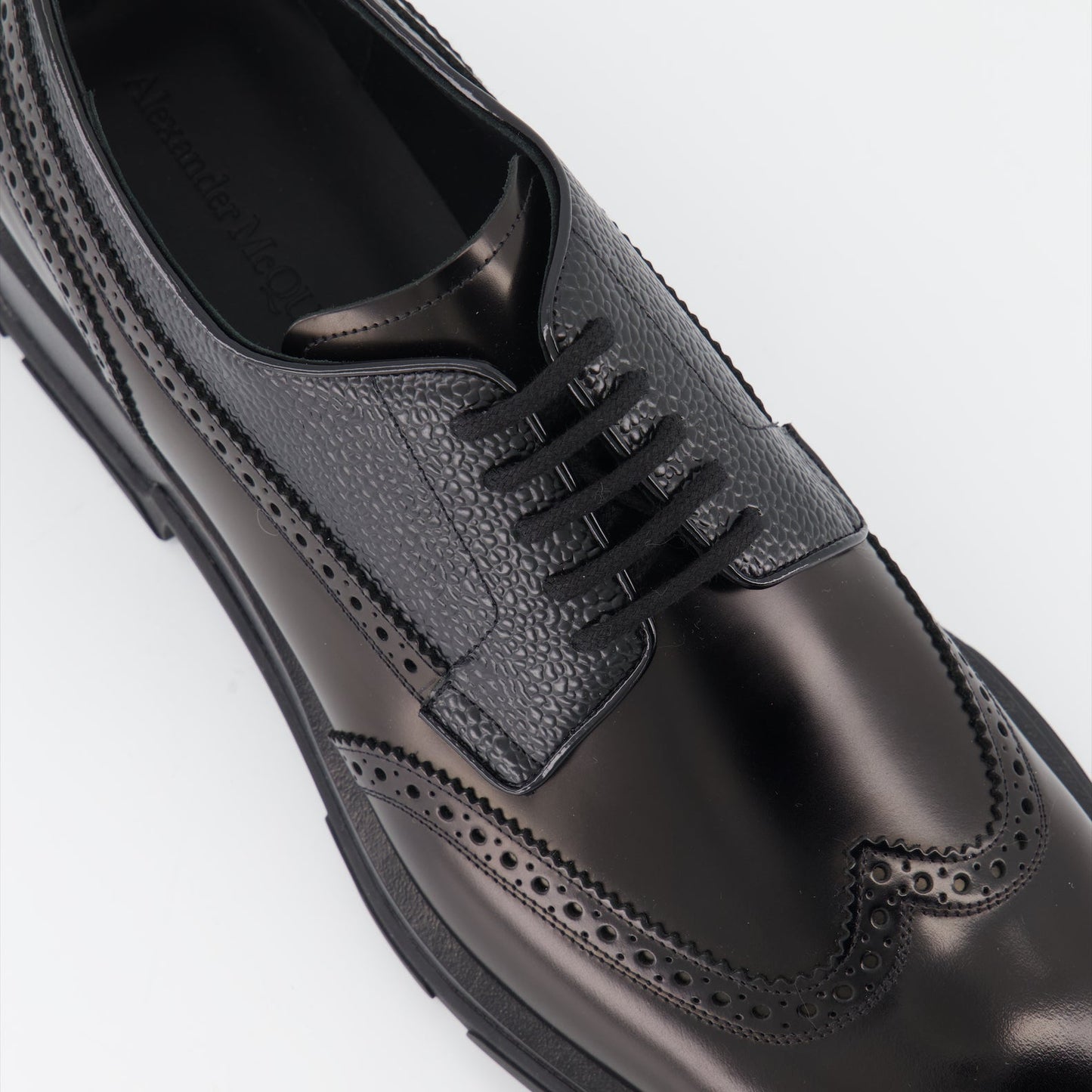 Alexander McQueen, Derbies Punk, leather shoes, men's luxury footwear, designer derbies