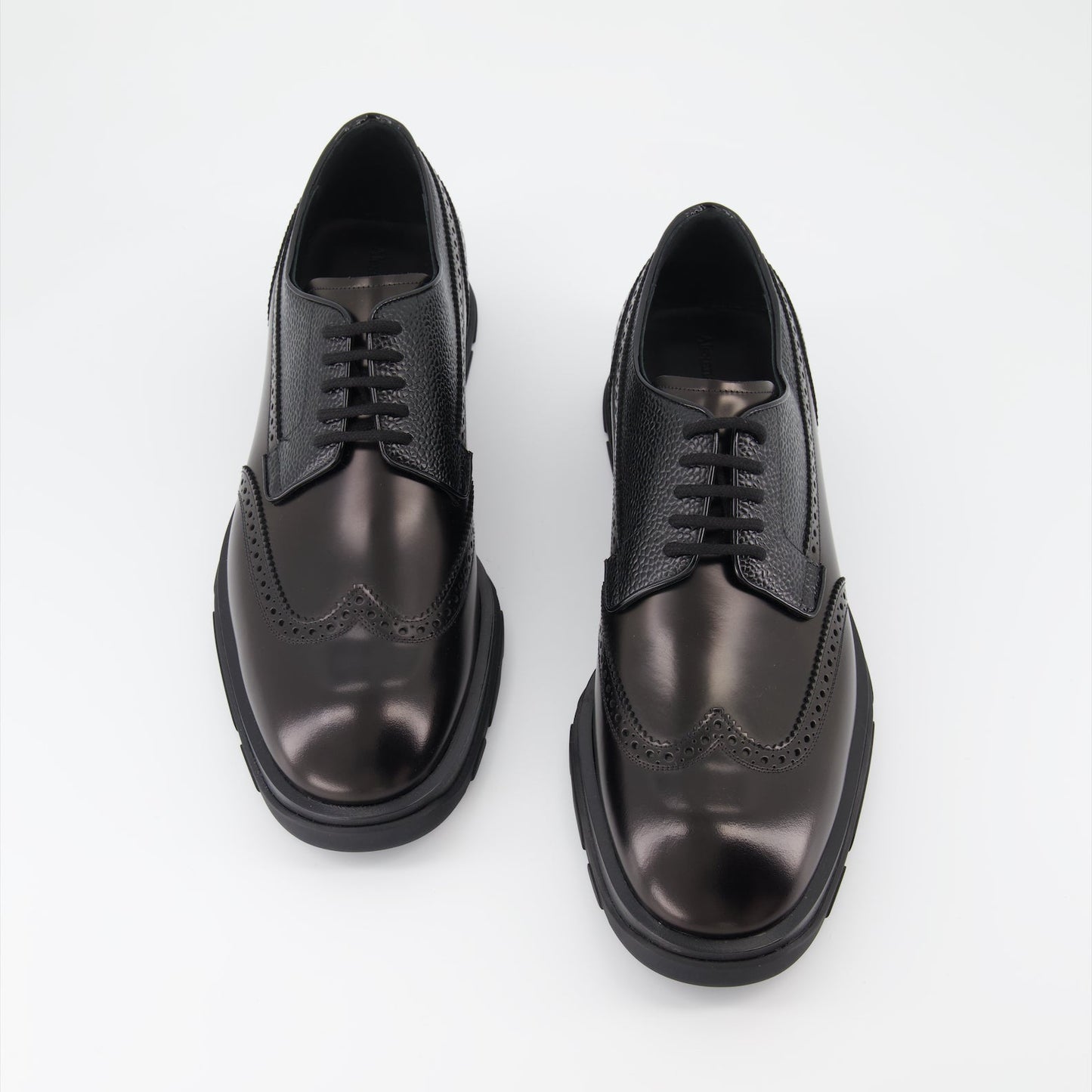 Alexander McQueen, Derbies Punk, leather shoes, men's luxury footwear, designer derbies