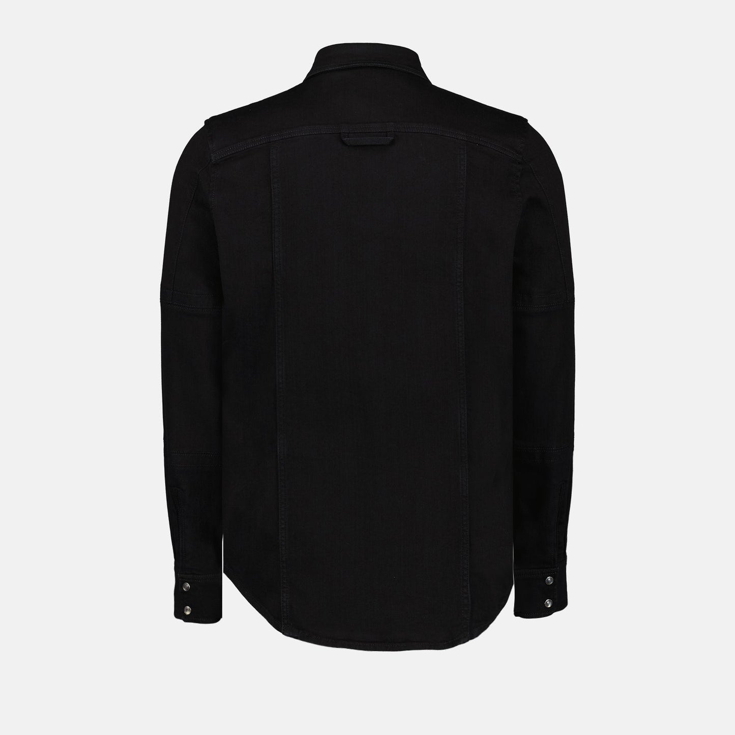 Alexander McQueen, Black Denim Shirt, Luxury Menswear, Designer Denim, High-End Fashion