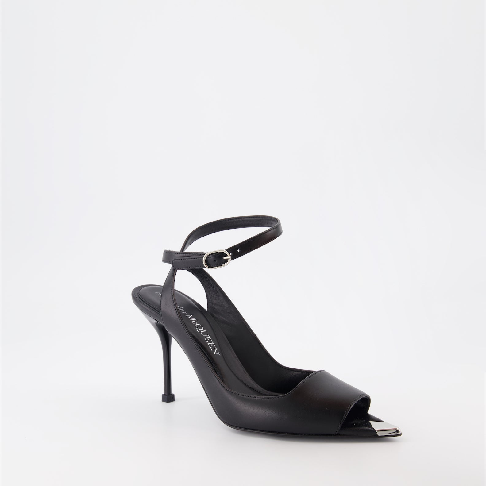 Alexander McQueen, punk heel sandals, women's luxury footwear, high-end fashion, designer sandals