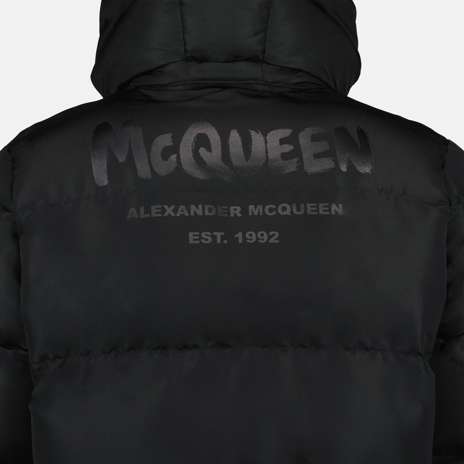 Chaqueta Acolchada Negra para Hombre Alexander McQueen Hombre