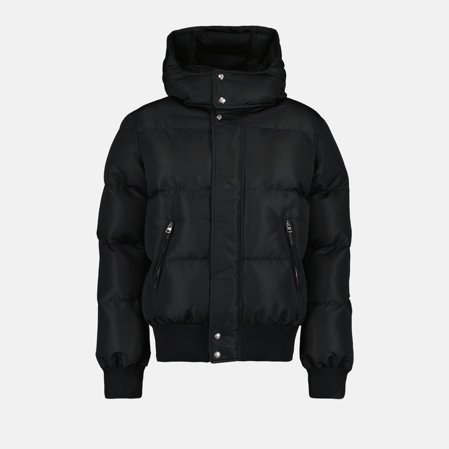 Alexander McQueen puffer jacket, men's luxury outerwear, black designer jacket, high-end winter coat, stylish men's jackets