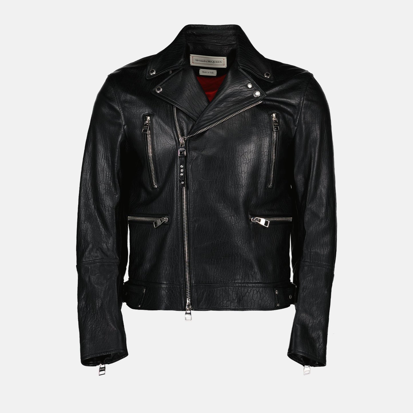 Alexander McQueen, lamb leather jacket, Perfecto jacket, men's luxury jackets, designer leatherwear