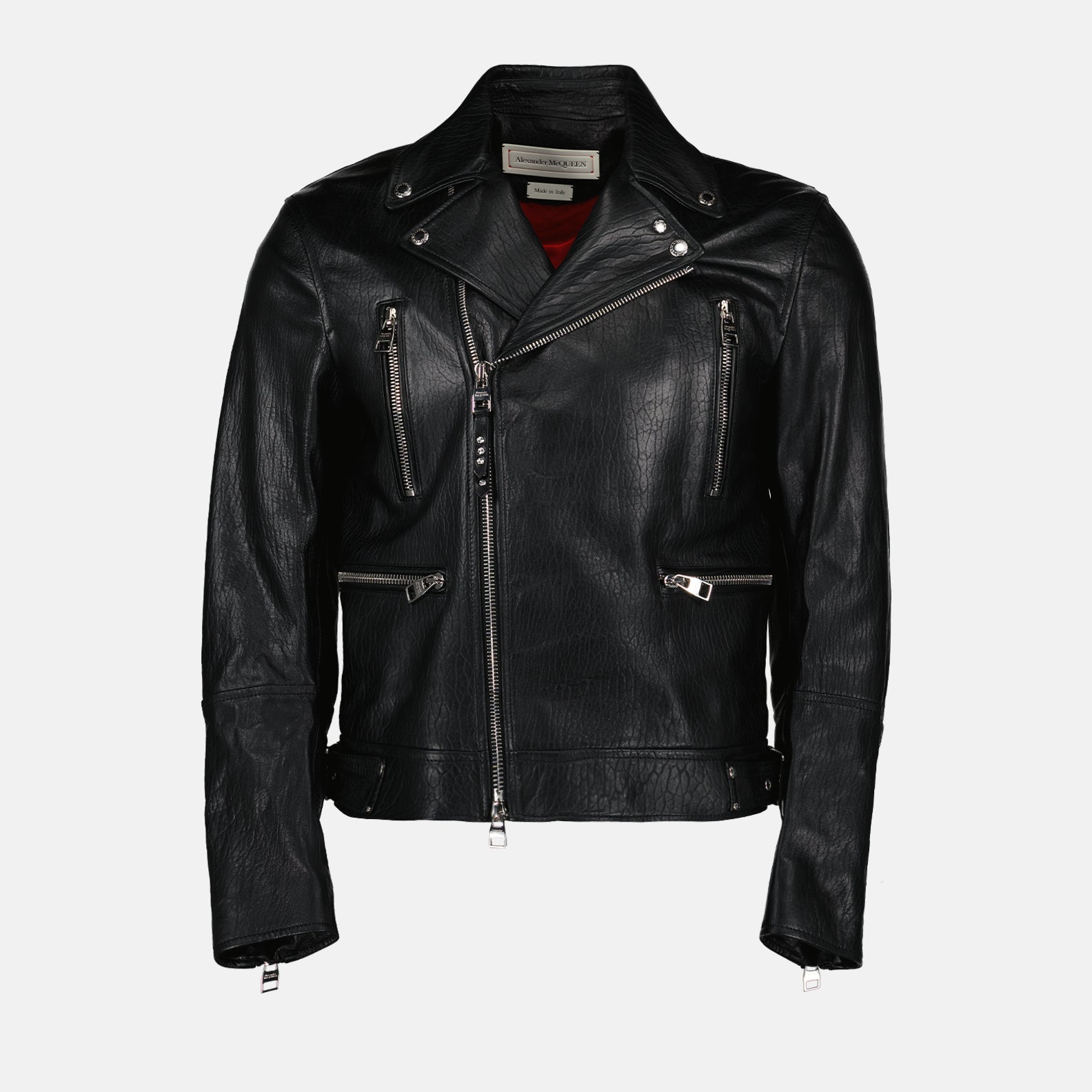 Alexander McQueen, lamb leather jacket, Perfecto jacket, men's luxury jackets, designer leatherwear