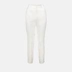 Alexander McQueen, white cigarette pants, luxury trousers, elegant pants, tailored trousers