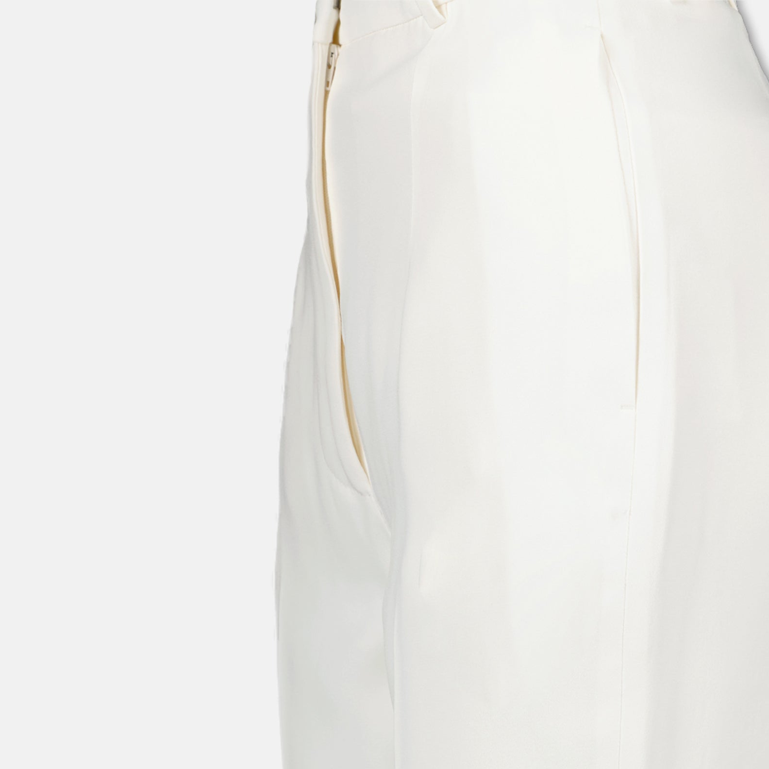 Alexander McQueen, white cigarette pants, luxury trousers, elegant pants, tailored trousers