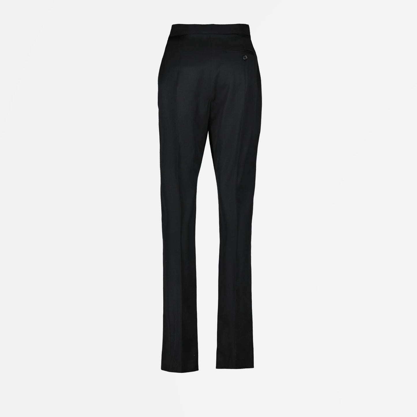 Alexander McQueen, cigarette pants, women's luxury trousers, zip detailing, contemporary fashion