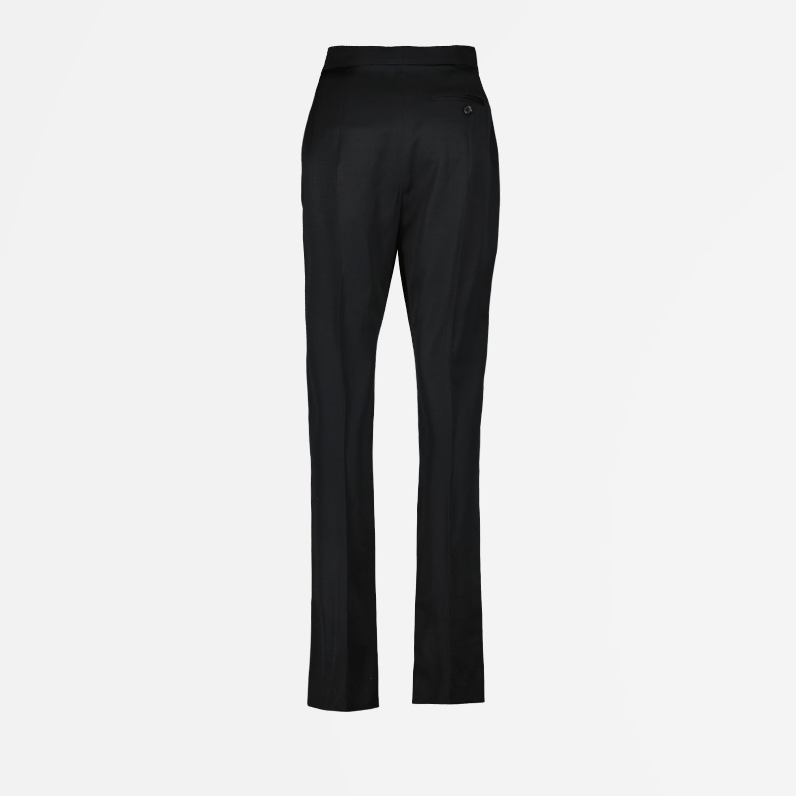 Alexander McQueen, cigarette pants, women's luxury trousers, zip detailing, contemporary fashion