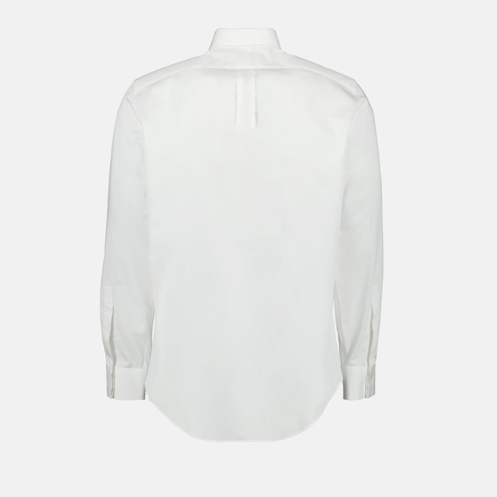 Alexander McQueen, men's luxury shirt, white military pocket shirt, high-end fashion, designer men's clothing