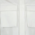 Alexander McQueen, men's luxury shirt, white military pocket shirt, high-end fashion, designer men's clothing