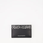 Alexander McQueen,
crackled leather,
men's card holder,
luxury leather accessories,
designer card holder