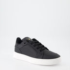 Giuseppe Zanotti, black leather sneakers, luxury men's shoes, designer footwear, GZ94 sneakers