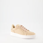 luxury sneakers, Giuseppe Zanotti, beige rosé leather sneakers, high-end footwear, exclusive sneakers