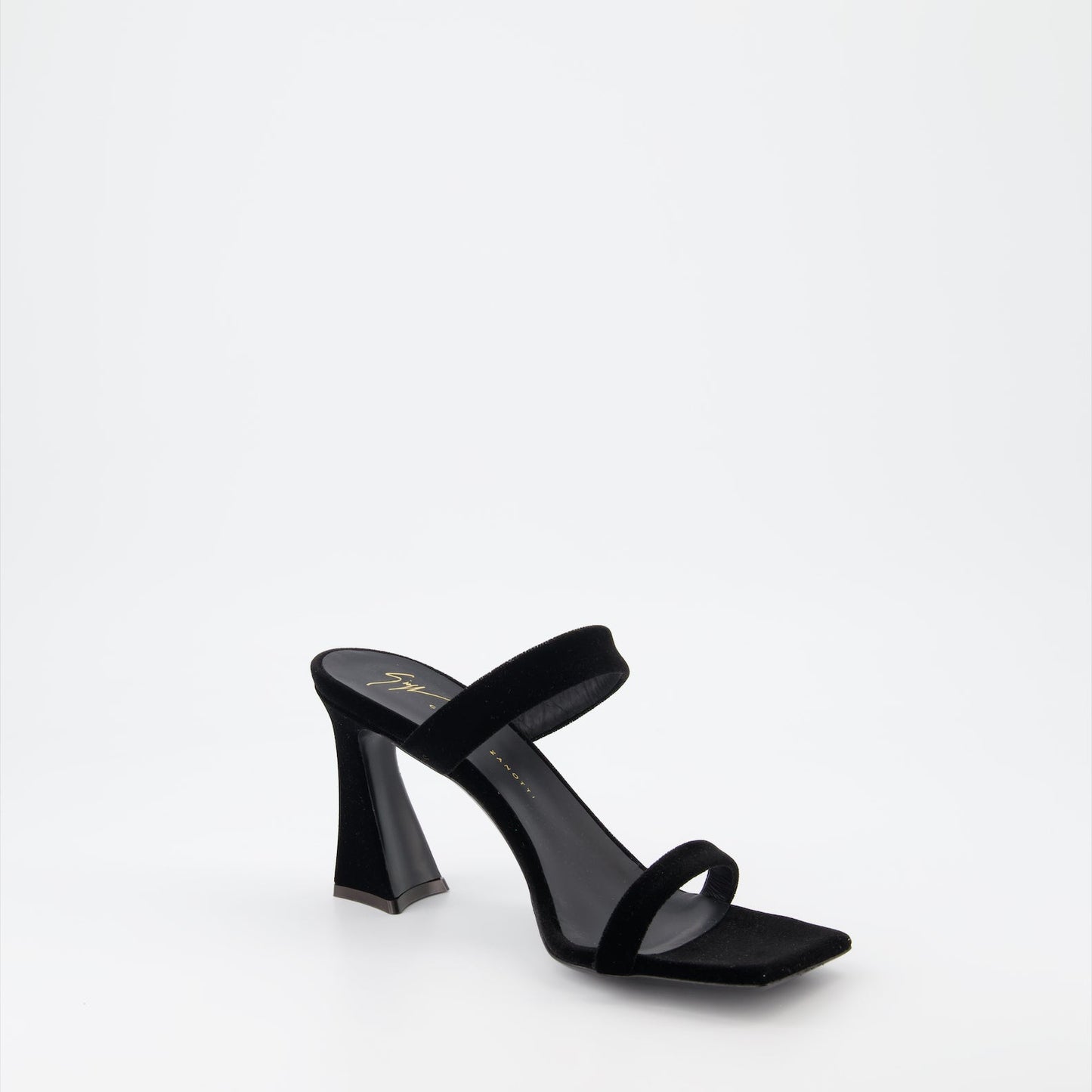 Giuseppe Zanotti, Black Mules, Women's Luxury Footwear, Designer Mules, Elegant Shoes