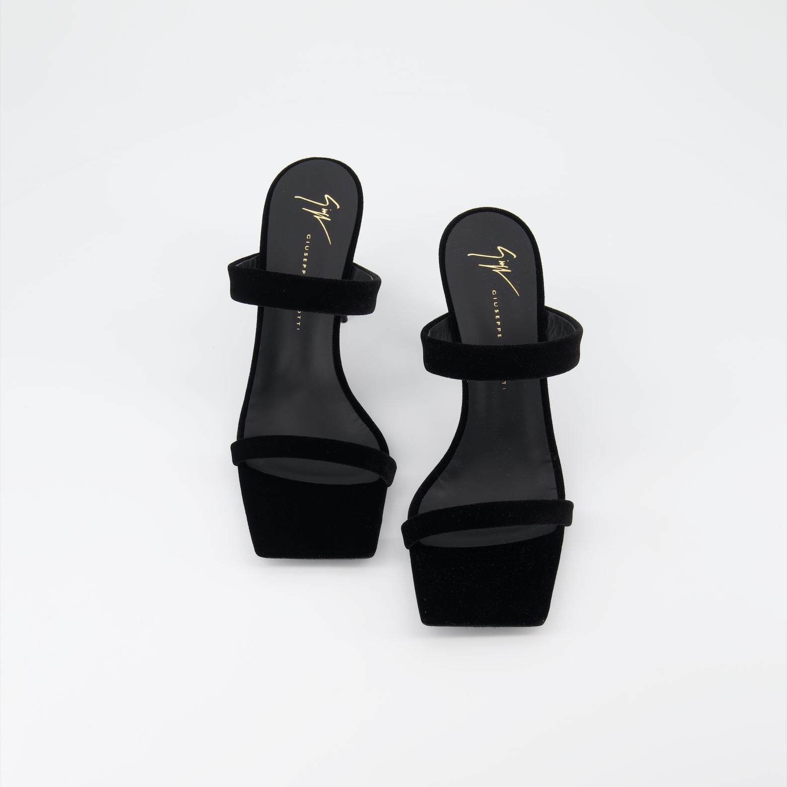 Giuseppe Zanotti, Black Mules, Women's Luxury Footwear, Designer Mules, Elegant Shoes