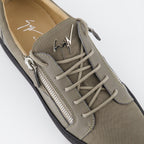 Giuseppe Zanotti, Grey Suede Sneakers, Luxury Men's Footwear, Designer Sneakers, High-End Fashion