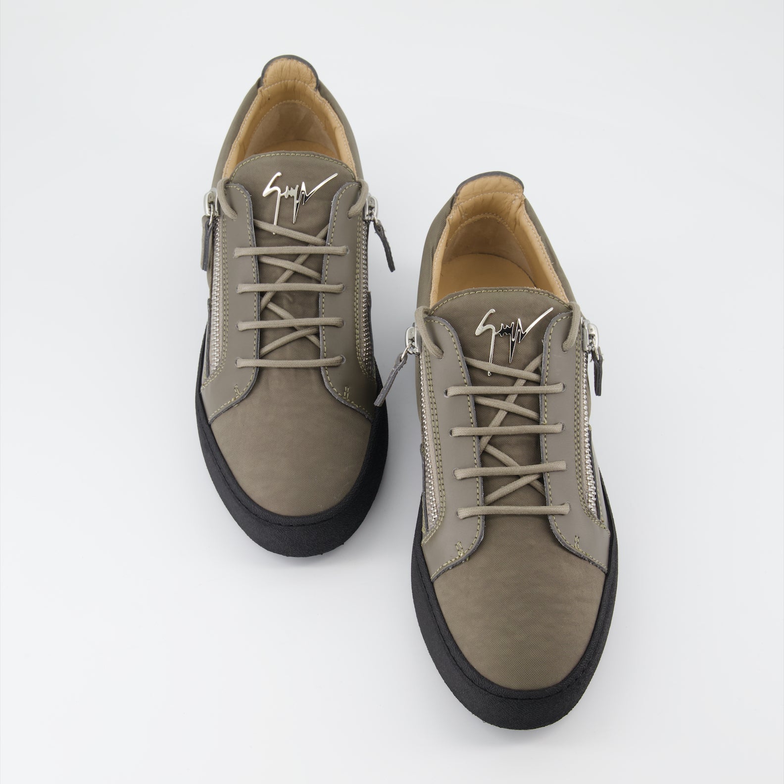 Giuseppe Zanotti, Grey Suede Sneakers, Luxury Men's Footwear, Designer Sneakers, High-End Fashion