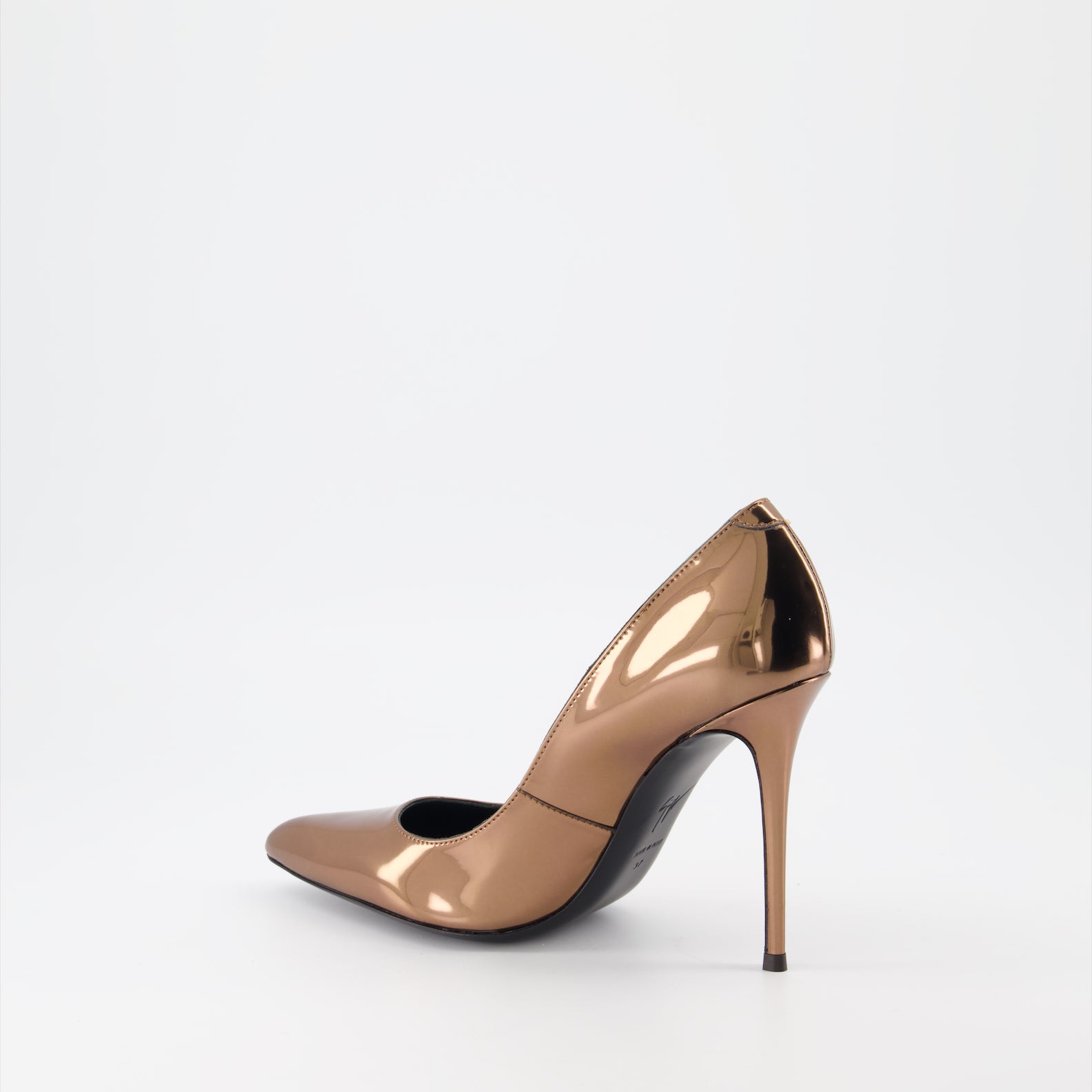 Giuseppe Zanotti, luxury pumps, bronze heels, designer footwear, elegant high heels