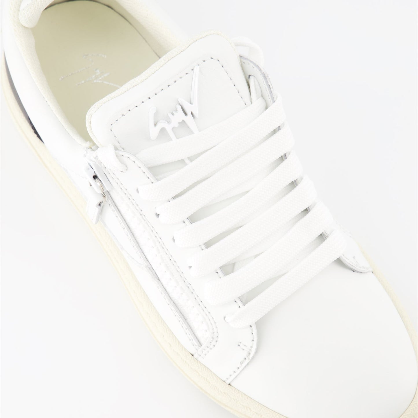 Giuseppe Zanotti, White Sneakers, Women's Luxury Sneakers, Designer Sneakers, High-end Footwear