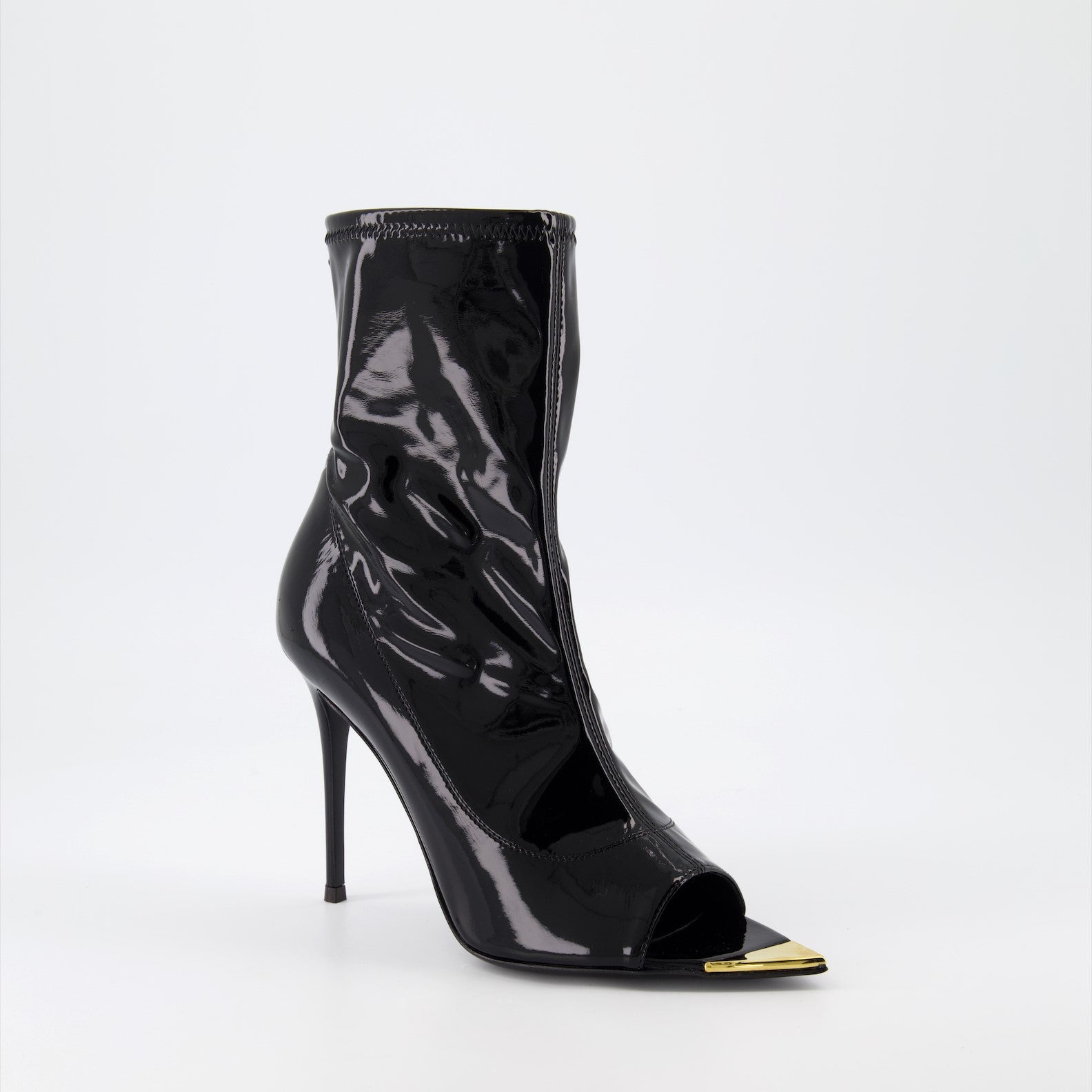 Giuseppe Zanotti, ankle boots, women's luxury footwear, black leather boots, high-end fashion