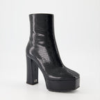 luxury boots, croco leather boots, Giuseppe Zanotti, high-end footwear, designer ankle boots
