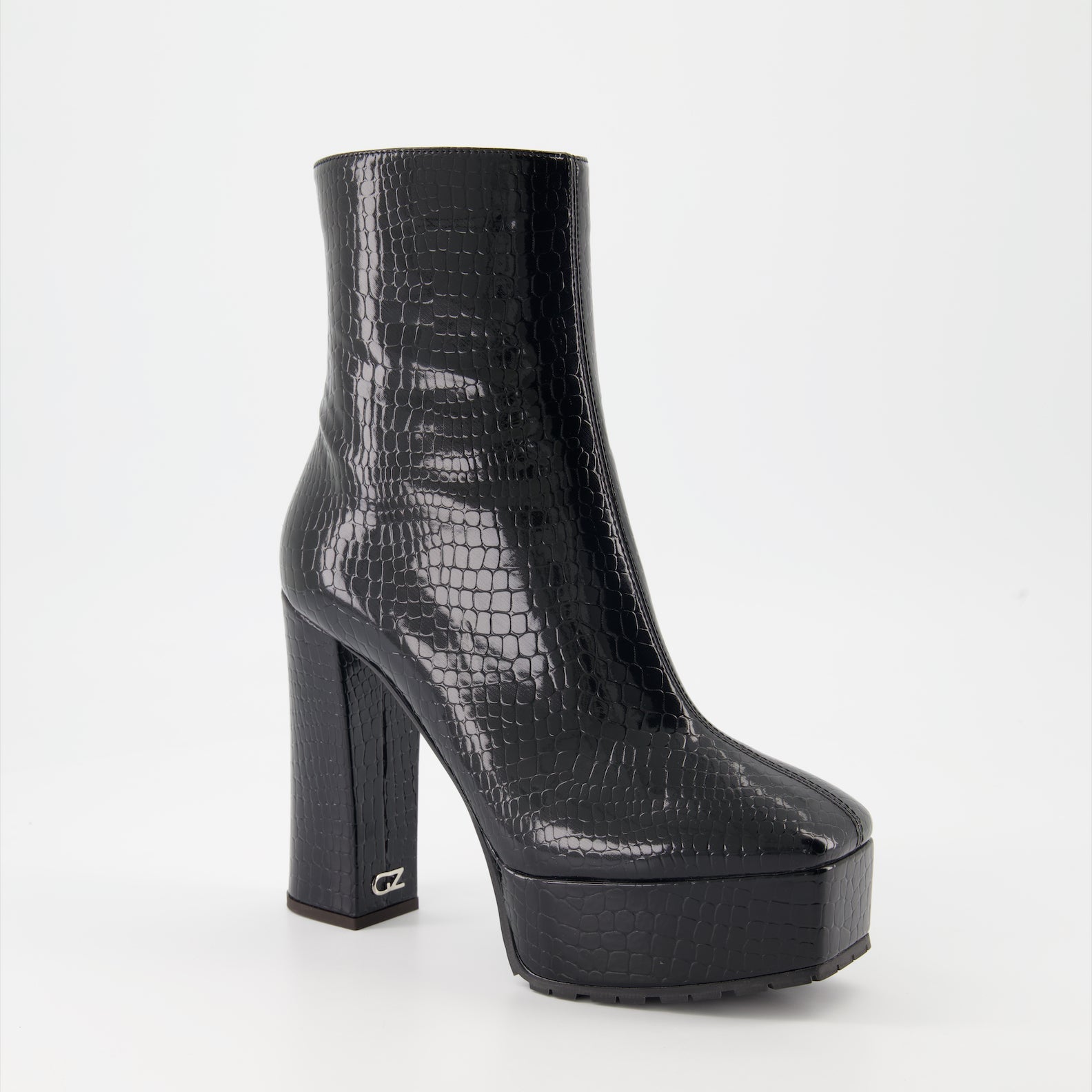 luxury boots, croco leather boots, Giuseppe Zanotti, high-end footwear, designer ankle boots