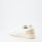 luxury sneakers, Giuseppe Zanotti, women's sneakers, white-rose sneakers, high-end fashion