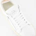 luxury sneakers, Giuseppe Zanotti, women's sneakers, white-rose sneakers, high-end fashion