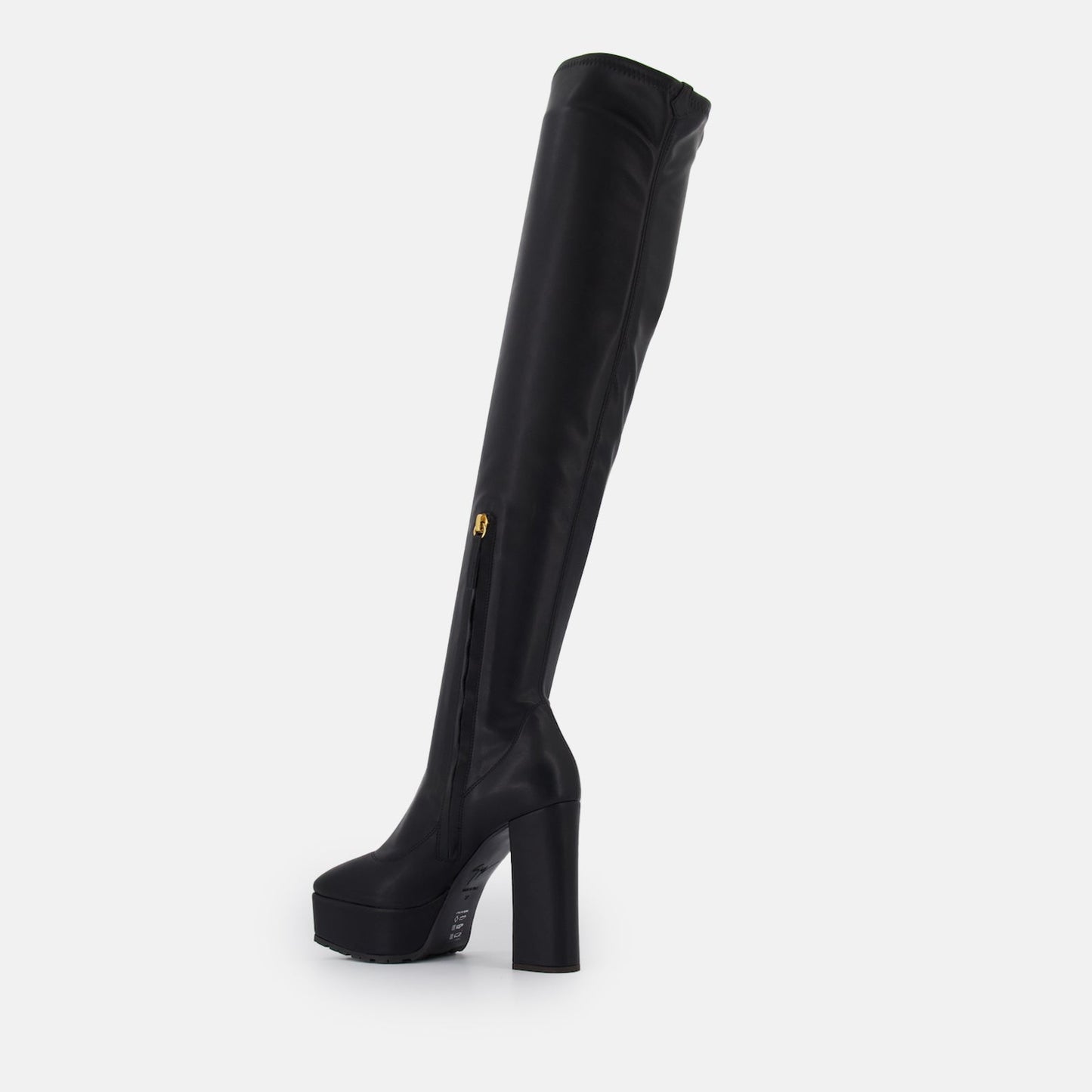 Giuseppe Zanotti, Cuissardes Morgana, luxury boots, high-end footwear, women's leather boots