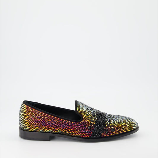 Giuseppe Zanotti, Strass Moccasins, Luxury Footwear, Men's Designer Shoes, Italian Craftsmanship