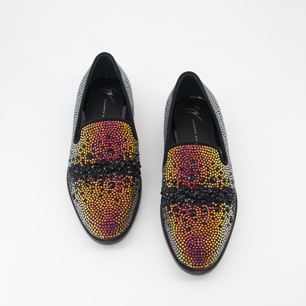 Giuseppe Zanotti, Strass Moccasins, Luxury Footwear, Men's Designer Shoes, Italian Craftsmanship