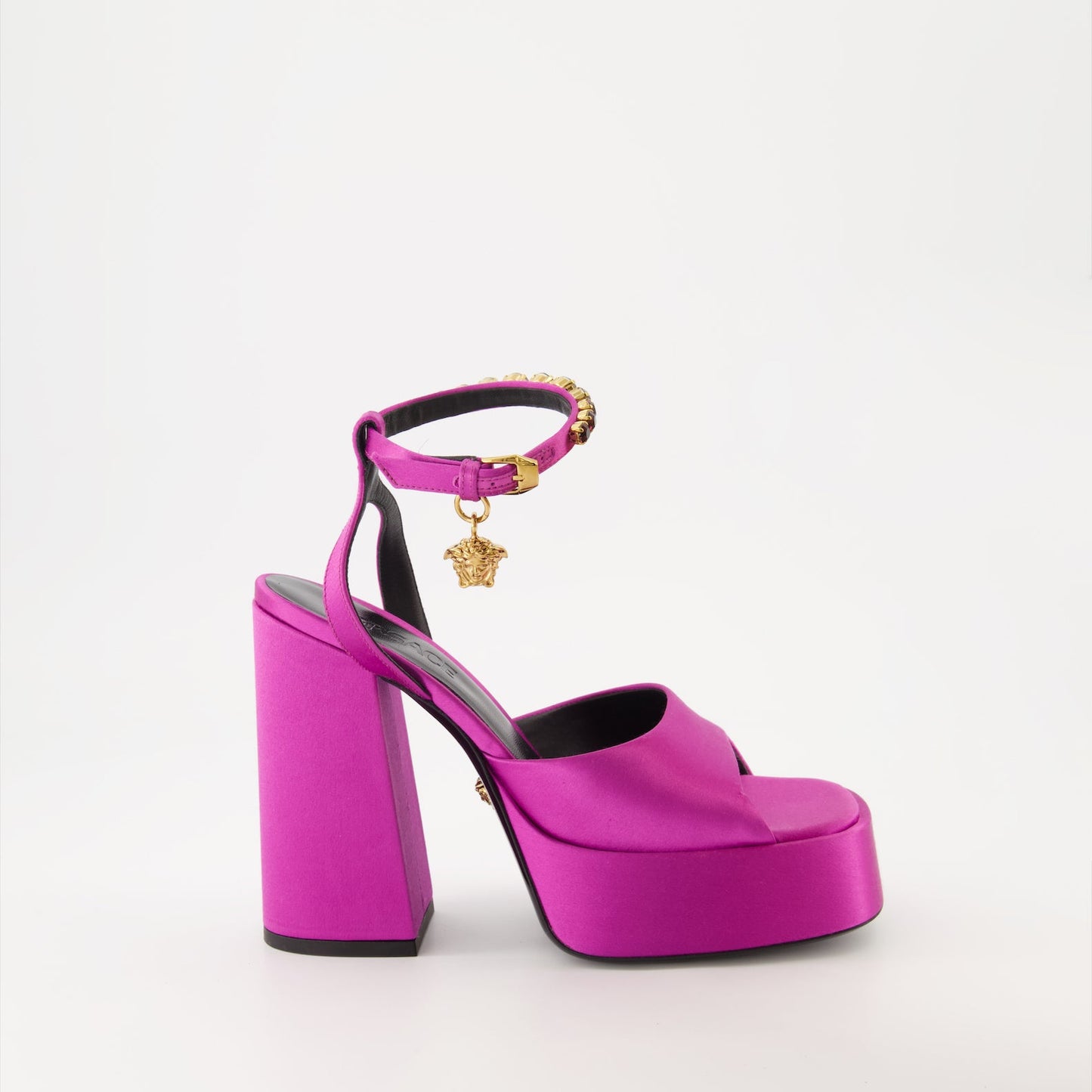 Versace, platform sandals, Medusa Aevitas, luxury footwear, women's designer shoes