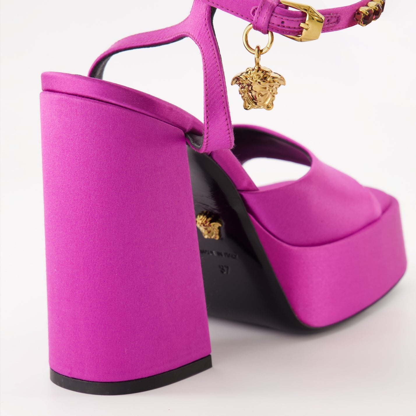 Versace, platform sandals, Medusa Aevitas, luxury footwear, women's designer shoes