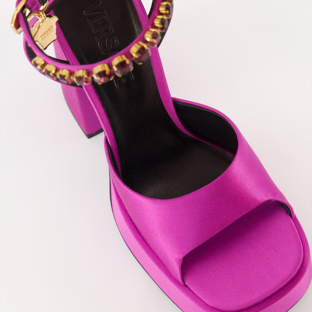 Versace, platform sandals, Medusa Aevitas, luxury footwear, women's designer shoes