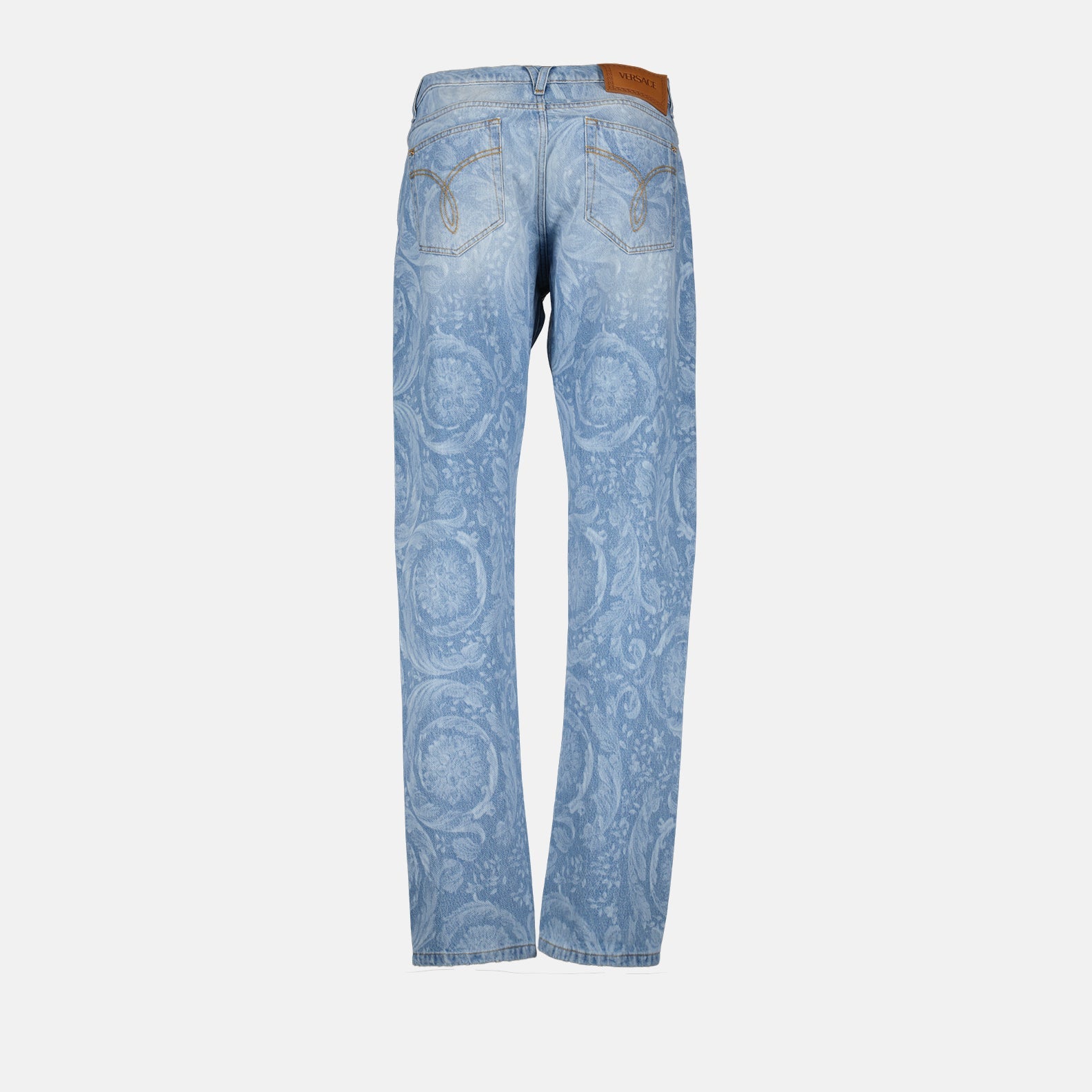 Jean en Denim Bleu Allover