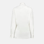Versace, Medusa Shirt, Luxury Womenswear, White Shirt, Designer Fashion