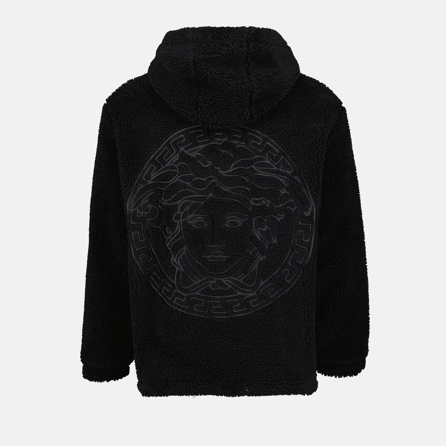 Versace sweatshirt, La Medusa, luxury men's sweatshirts, black designer sweatshirt, high-end fashion